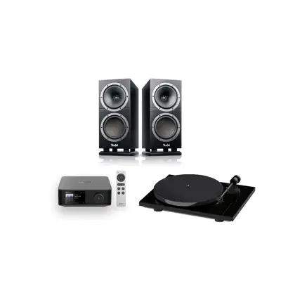 Teufel Theater 500s + Wiim Amp Ultra + Pro-Ject E1 Phono czarny