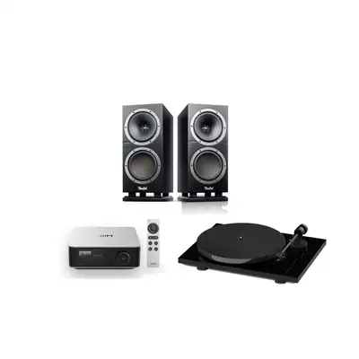 Teufel Theater 500s + Wiim Amp Ultra + Pro-Ject E1 Phono czarny